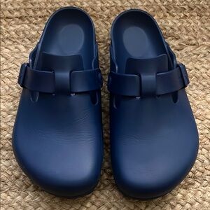 Birkenstock Navy Blue Men's Clogs